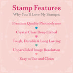 Clear Ink Bottle Shaped Stamps for fountain pen ink swatching & creative journaling - Set A My Store