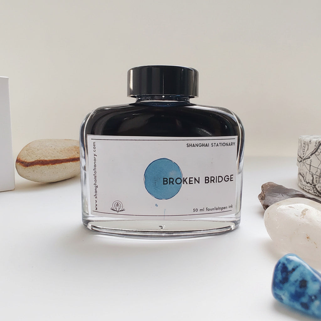 Shanghai Stationary Fountain Pen Ink - Broken Bridge - 50ml Bottle