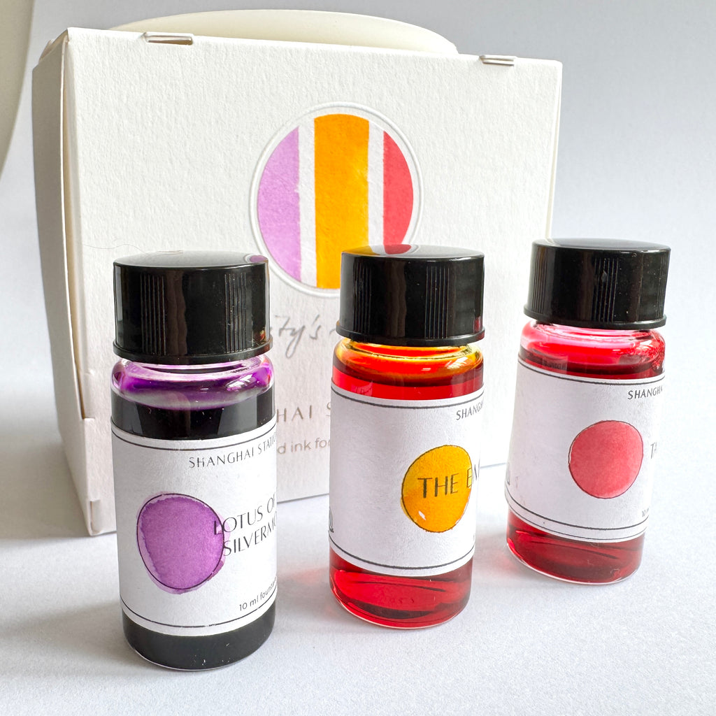 Shanghai Stationary Fountain Pen Inks - Felicity's Happiness - Set of 3 inks