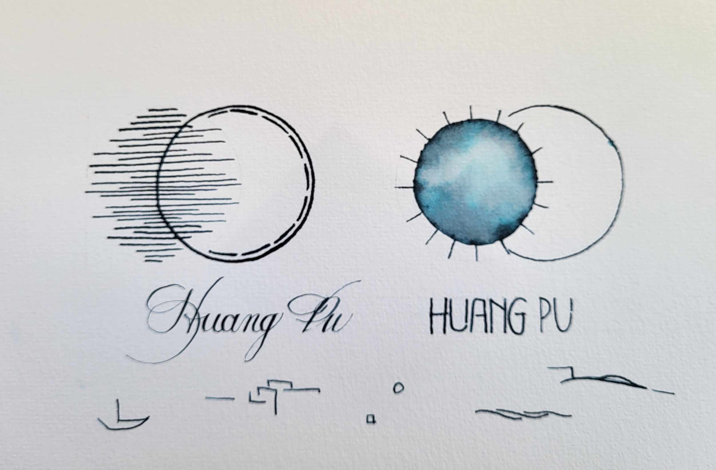 Shanghai Stationary Fountain Pen Ink - Pudong - Set of 3 inks
