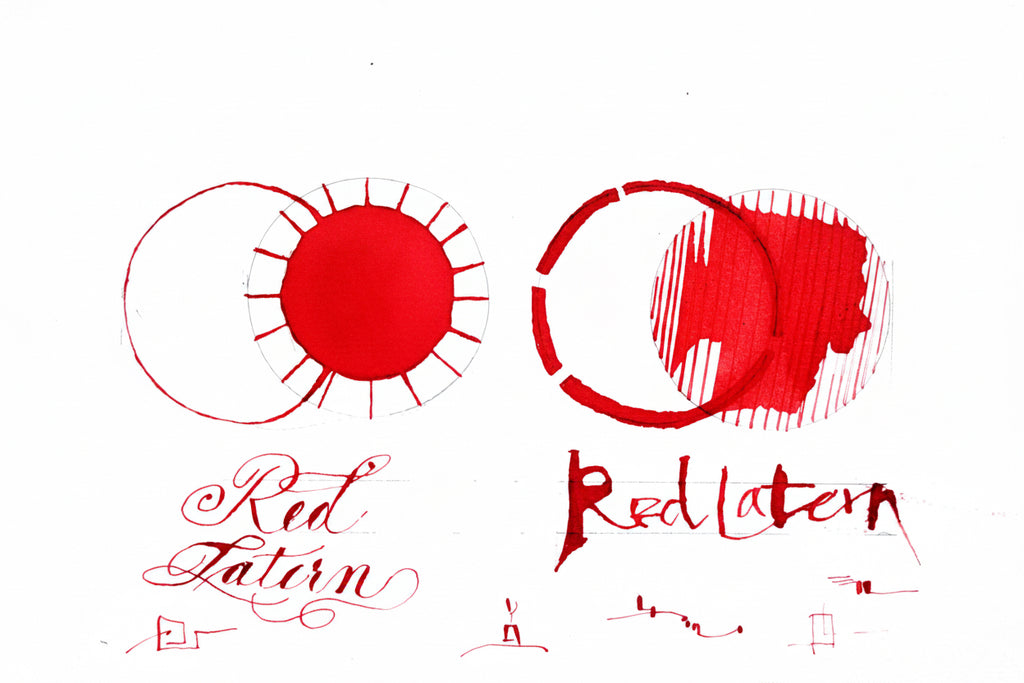 Shanghai Stationary Fountain Pen Ink - Red Lantern - 50ml Bottle