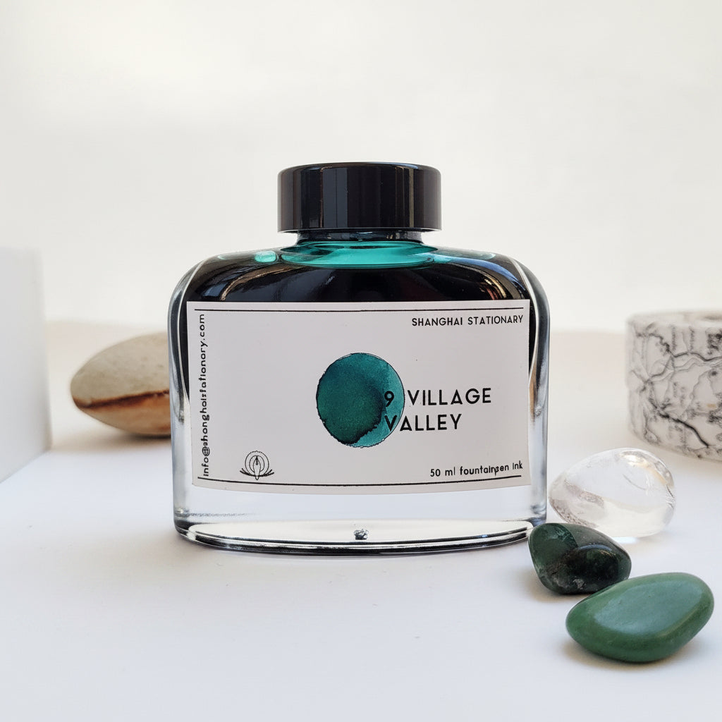 Shanghai Stationary Fountain Pen Ink - Nine Village Valley - 50ml Bottle