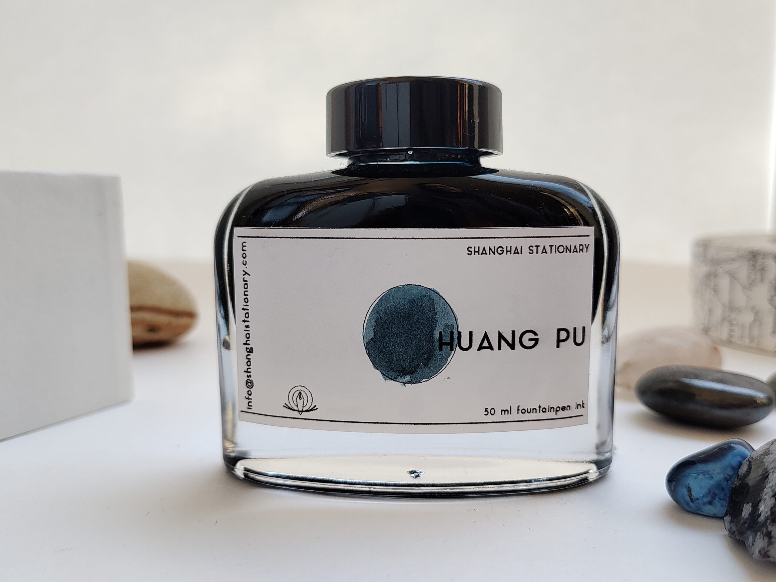 Shanghai Stationary Fountain Pen Ink - Huang Pu - 50ml Bottle