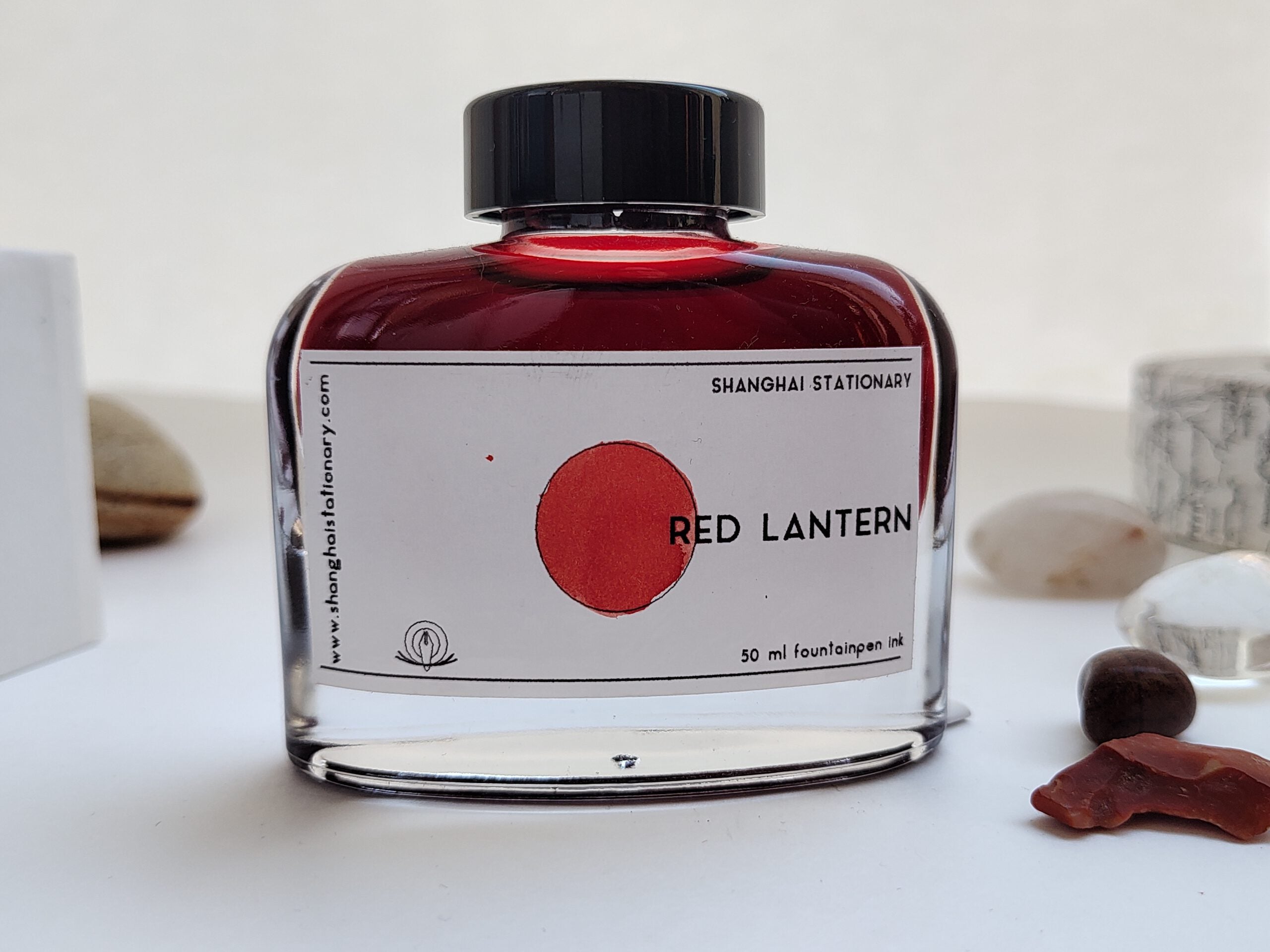Shanghai Stationary Fountain Pen Ink - Red Lantern - 50ml Bottle