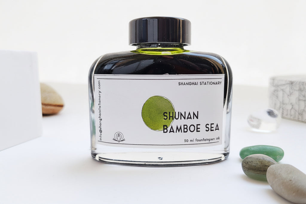 Shanghai Stationary Fountain Pen Ink - Shunan Bamboe Sea - 50ml Bottle