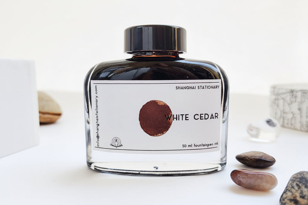 Shanghai Stationary Fountain Pen Ink - White Cedar - 50ml Bottle