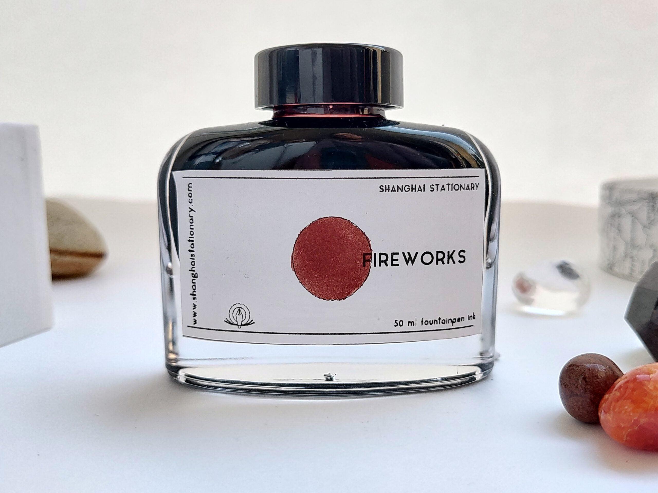 Shanghai Stationary Fountain Pen Ink - Fireworks - 50ml Bottle