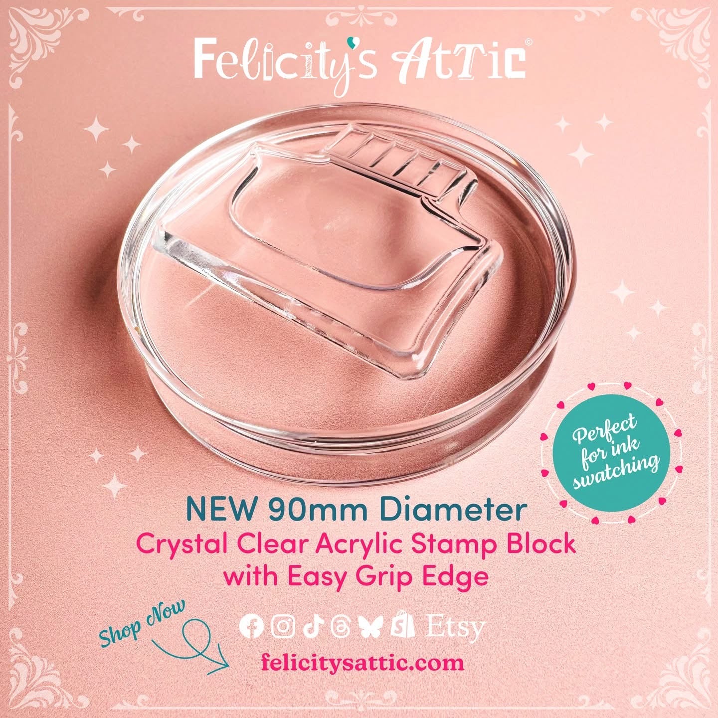 Clear Ink Bottle Stamps - Ink Swatching Bottle Stamps by Felicity’s Attic - Set 2