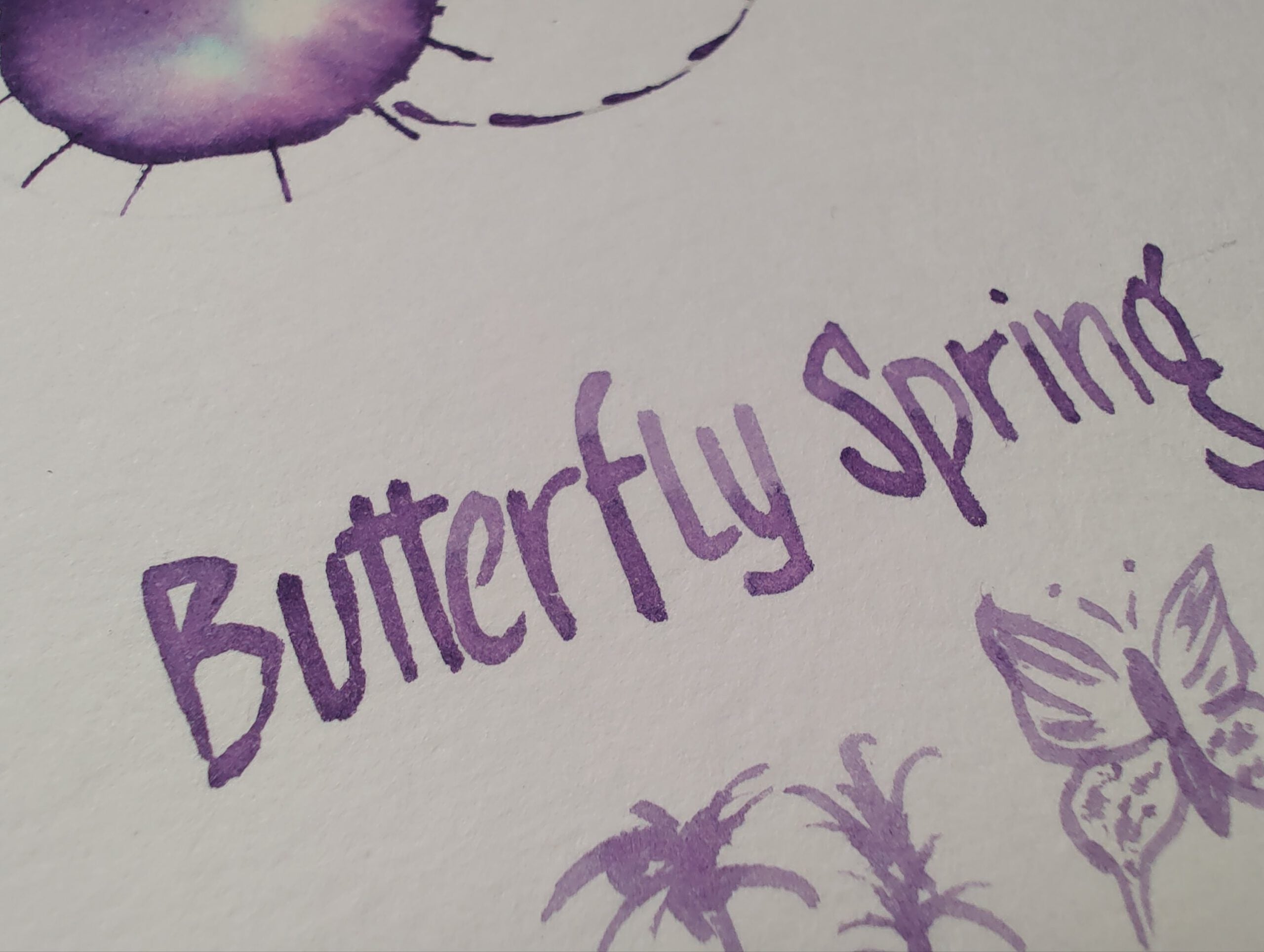 Shanghai Stationary Fountain Pen Ink - Butterfly Spring - 50ml Bottle