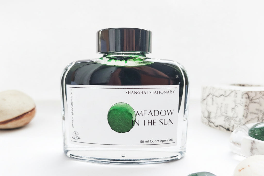 Shanghai Stationary Fountain Pen Ink - Meadow in the Sun - 50ml Bottle