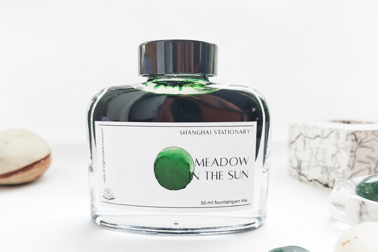 Shanghai Stationary Fountain Pen Ink - Meadow in the Sun - 50ml Bottle