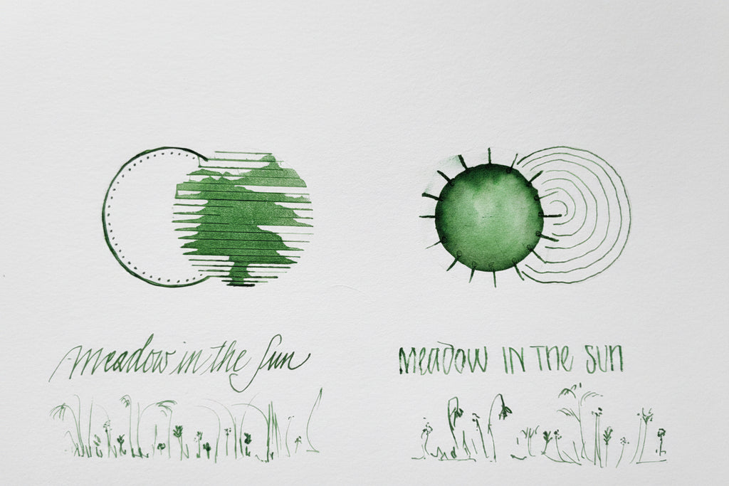 Shanghai Stationary Fountain Pen Ink - Meadow in the Sun - 50ml Bottle
