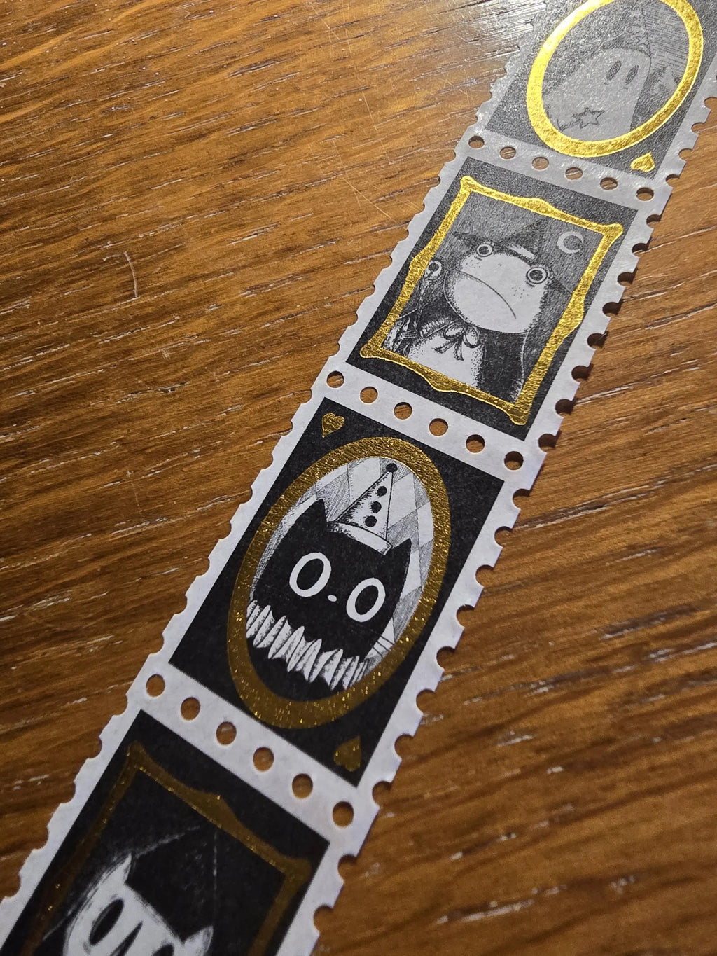 Halloween Gifts - Portraits of Your Boyfriends - Gold Foiled Stamps Art Washi Tape by Jon Turner