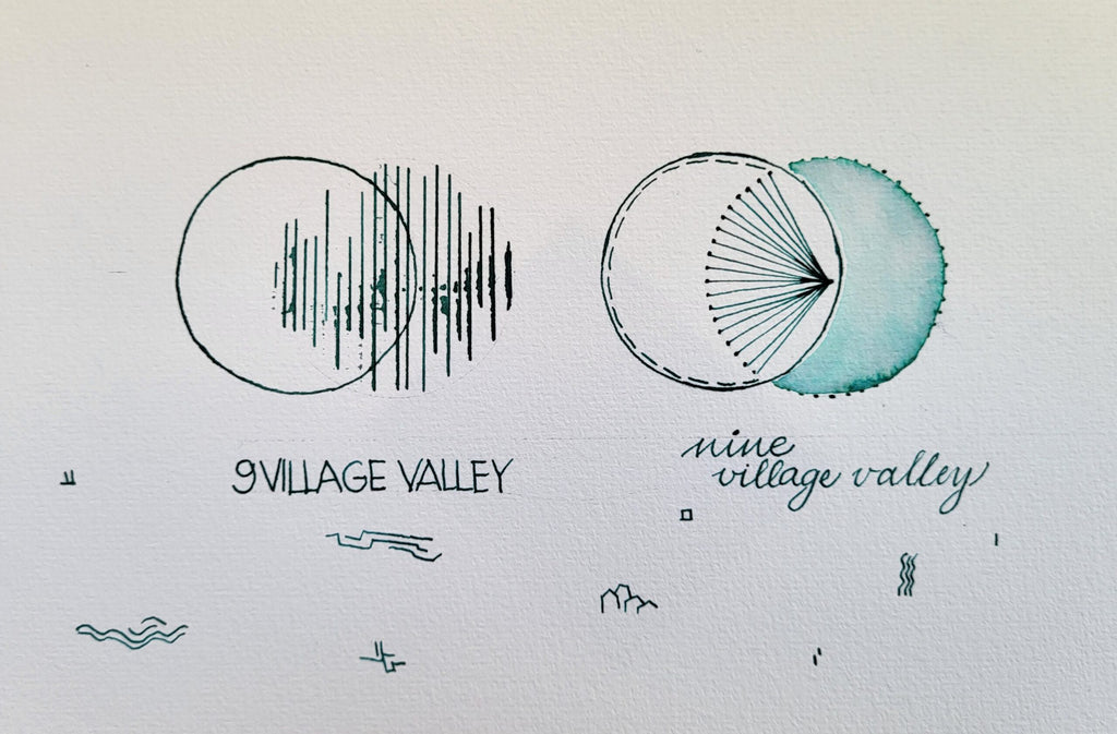 Shanghai Stationary Fountain Pen Ink - Nine Village Valley - 50ml Bottle