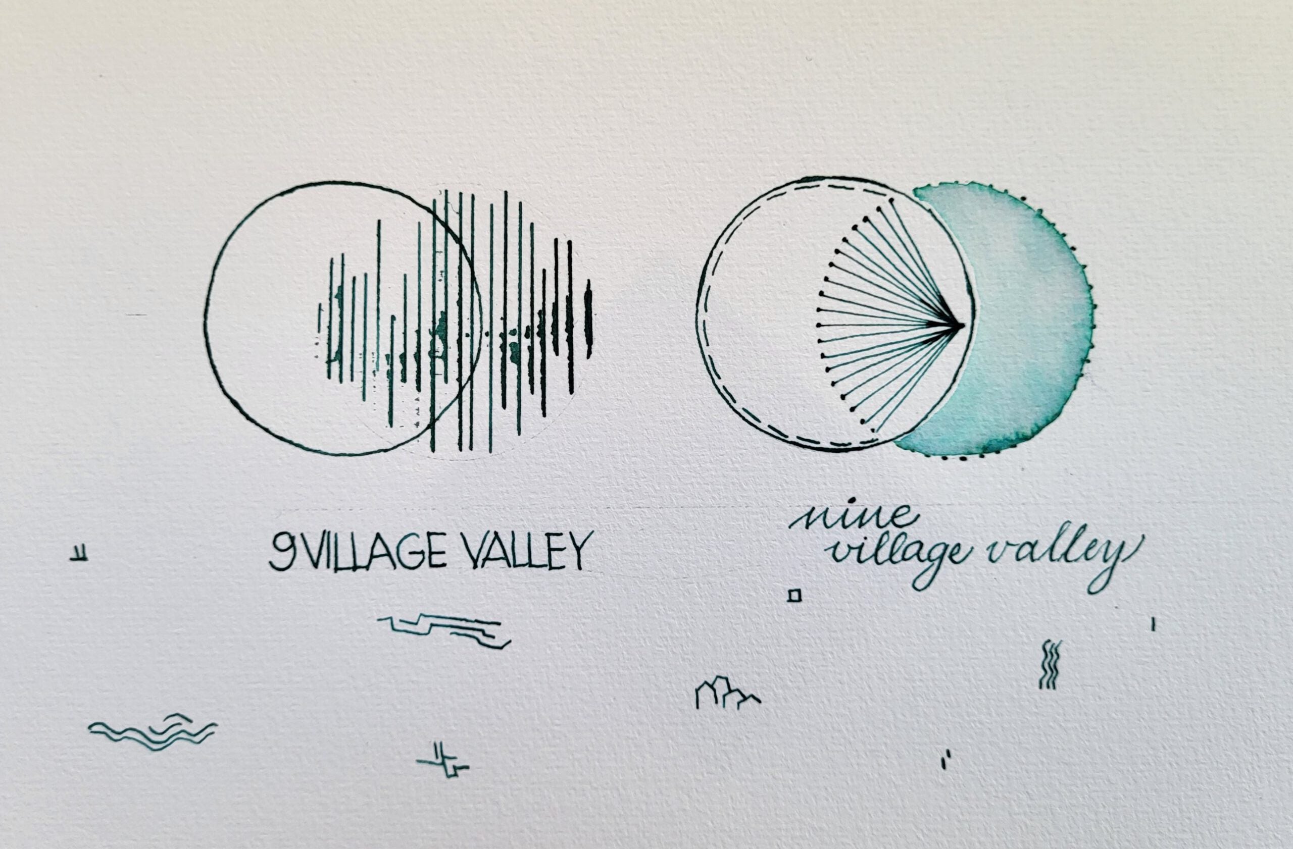 Shanghai Stationary Fountain Pen Ink - Nine Village Valley - 50ml Bottle