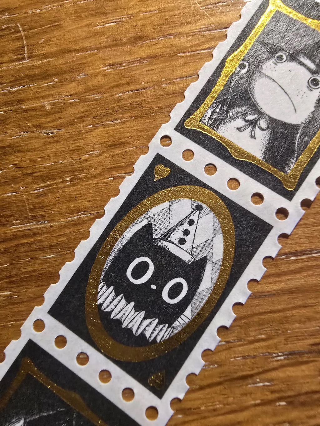 Halloween Gifts - Portraits of Your Boyfriends - Gold Foiled Stamps Art Washi Tape by Jon Turner