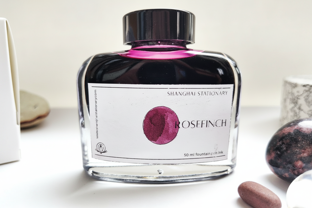 Shanghai Stationary Fountain Pen Ink - Rosefinch - 50ml Bottle