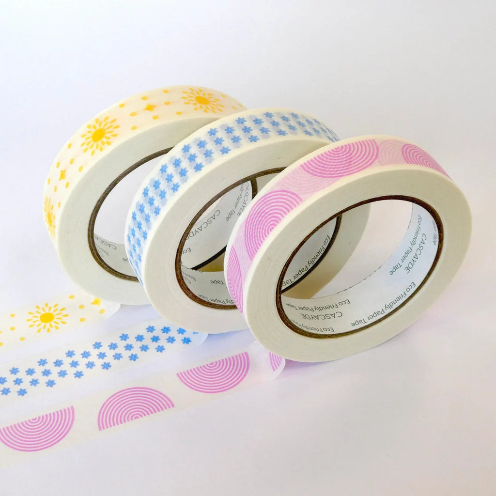 Bespoke eco friendly coloured paper tape for packaging, crafting, journaling