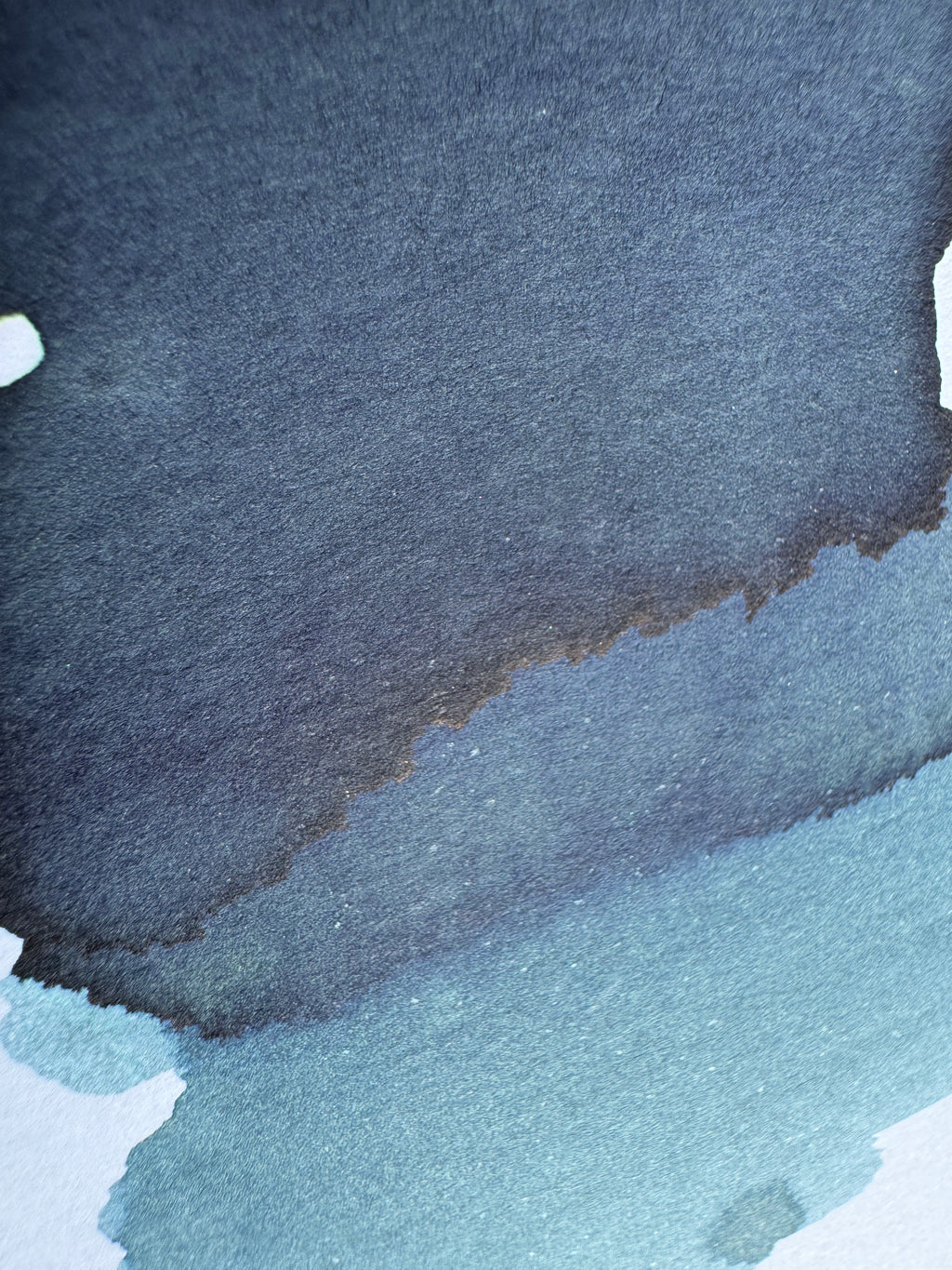 Shanghai Stationary bottled fountain pen ink Deep River 50ml bottle dark blue teal ink colour Felicity's Attic