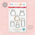 Clear Ink Bottle Stamps for fountain pen ink swatching and journaling - Stamp Set N - Felicity's Attic