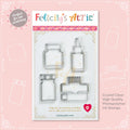 Clear Ink Bottle Stamps for fountain pen ink swatching and journaling - Stamp Set O - Felicity's Attic