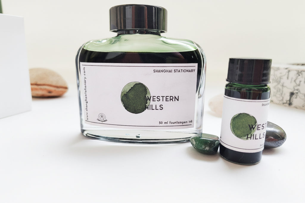 Shanghai Stationary Fountain Pen Ink - Western Hills - 50ml Bottle