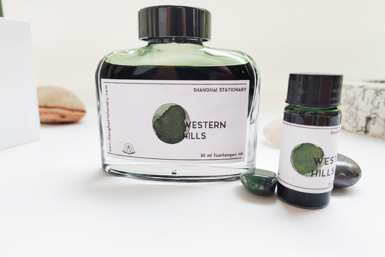 Shanghai Stationary Fountain Pen Ink - Western Hills - 50ml Bottle