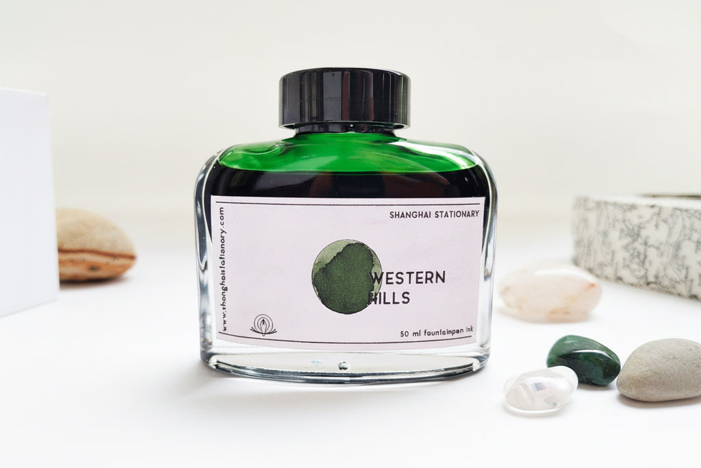 Shanghai Stationary Fountain Pen Ink - Western Hills - 50ml Bottle