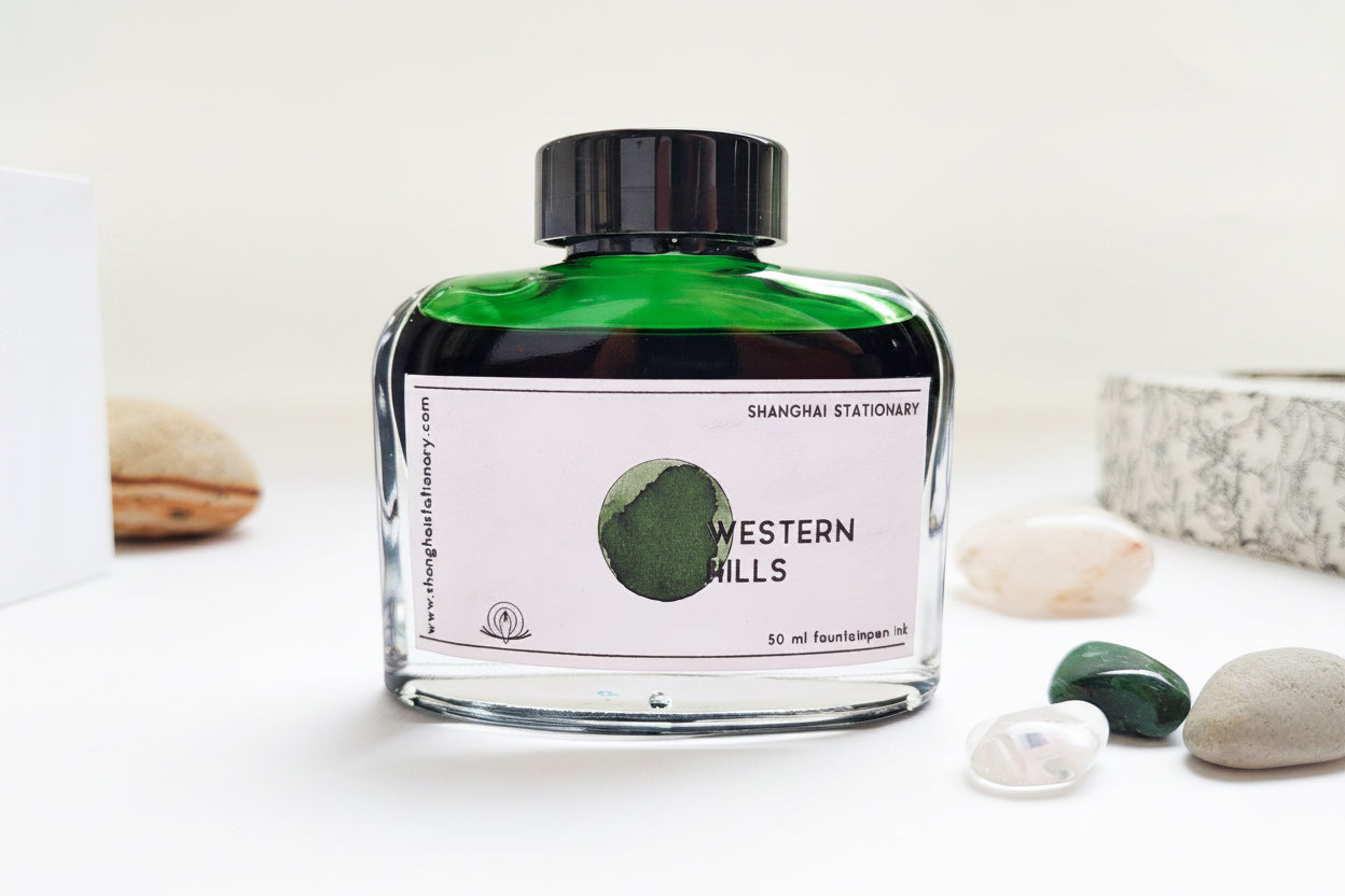 Shanghai Stationary Fountain Pen Ink - Western Hills - 50ml Bottle