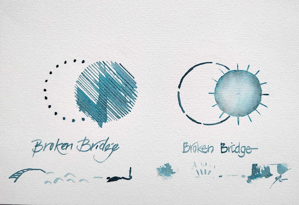 Broken Bridge 50ml premium bottled fountain pen ink from Shanghai Stationary 