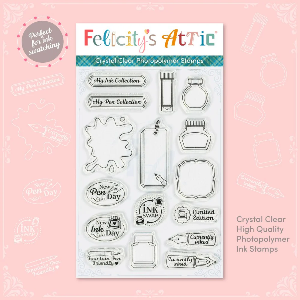 Clear Ink Swatching Stamps by Felicity’s Attic - Set 1