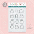Mini Ink Bottle Stamp Set 3 - Felicity's Attic