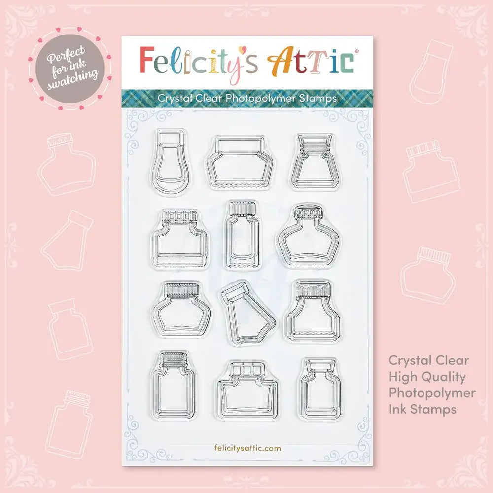Mini Ink Bottle Stamp Set 2 - Felicity's Attic