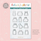 Mini Ink Bottle Stamp Set 2 - Felicity's Attic