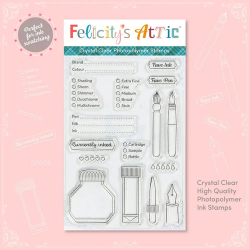 Clear Ink Swatching Stamps by Felicity’s Attic- Set 2 - Felicity's Attic