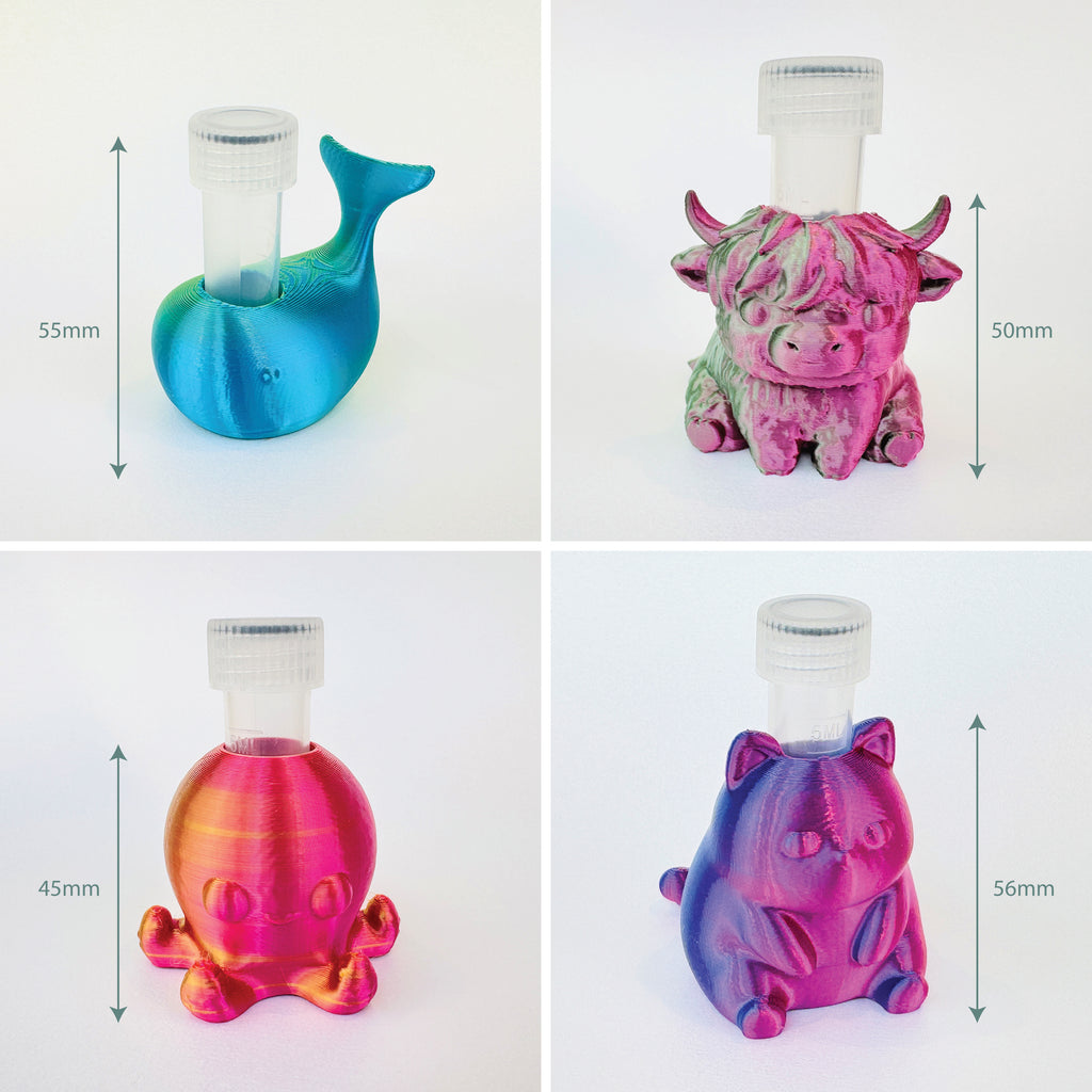 3d printed ink vial holders for ink swatching, desk accessories for fountain pen ink swatch test