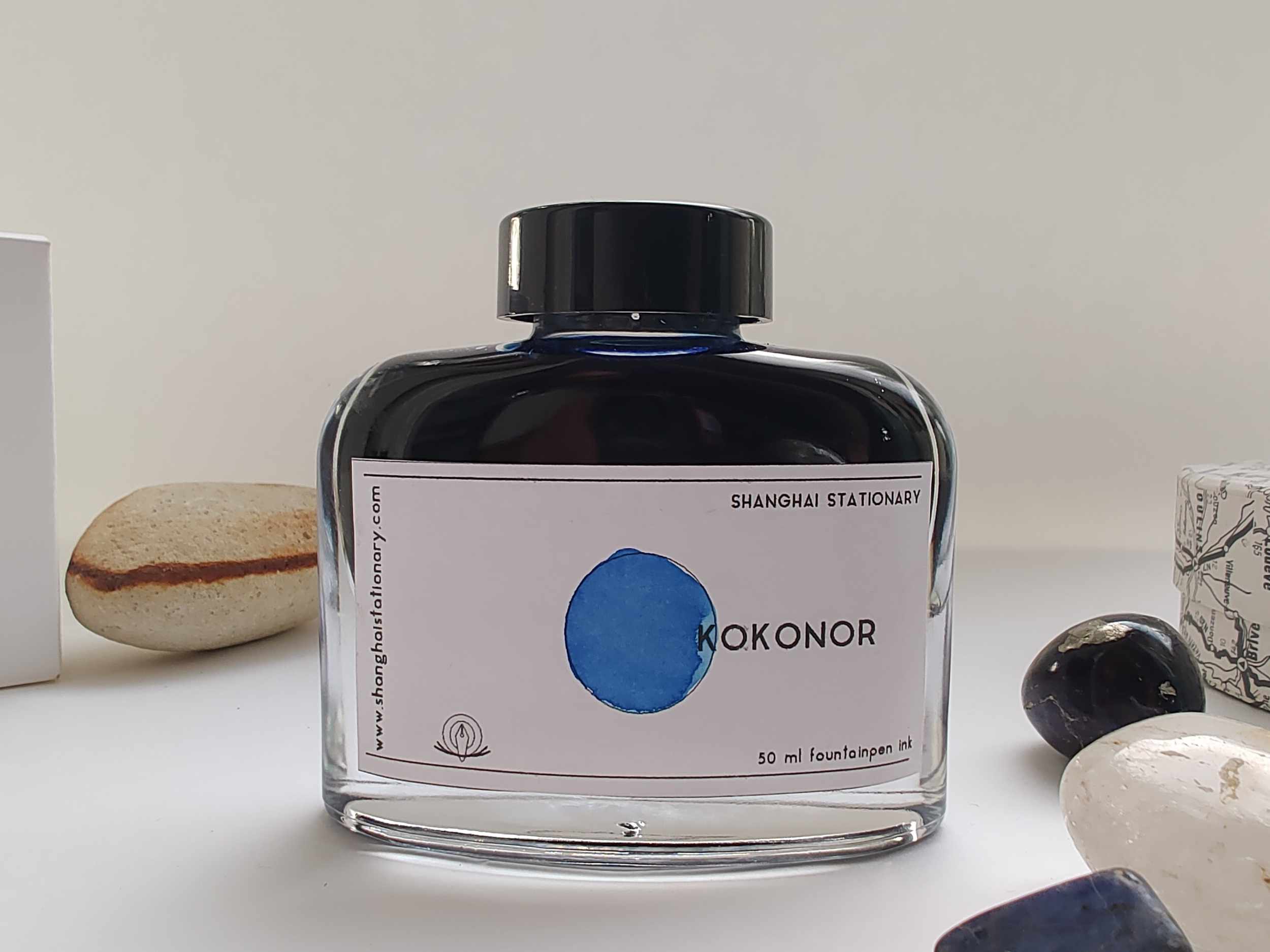 Shanghai Stationary Fountain Pen Ink - Kokonor - 50ml Bottle
