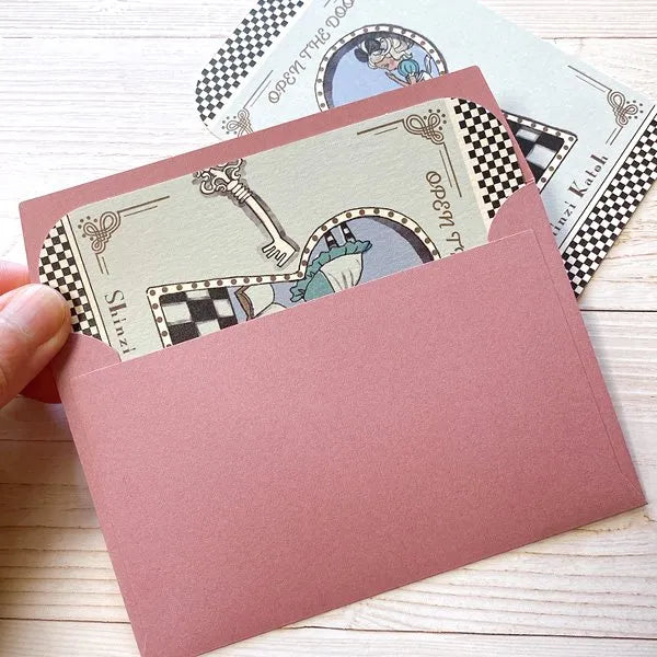 Shinzi Katoh Collection - Alice in Wonderland - Open The Door Message Cards
