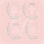 Clear Ink Bottle Stamps for fountain pen ink swatching and journaling - Stamp Set M - Felicity's Attic