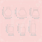 Clear Ink Bottle Stamps for fountain pen ink swatching and journaling - Stamp Set N - Felicity's Attic