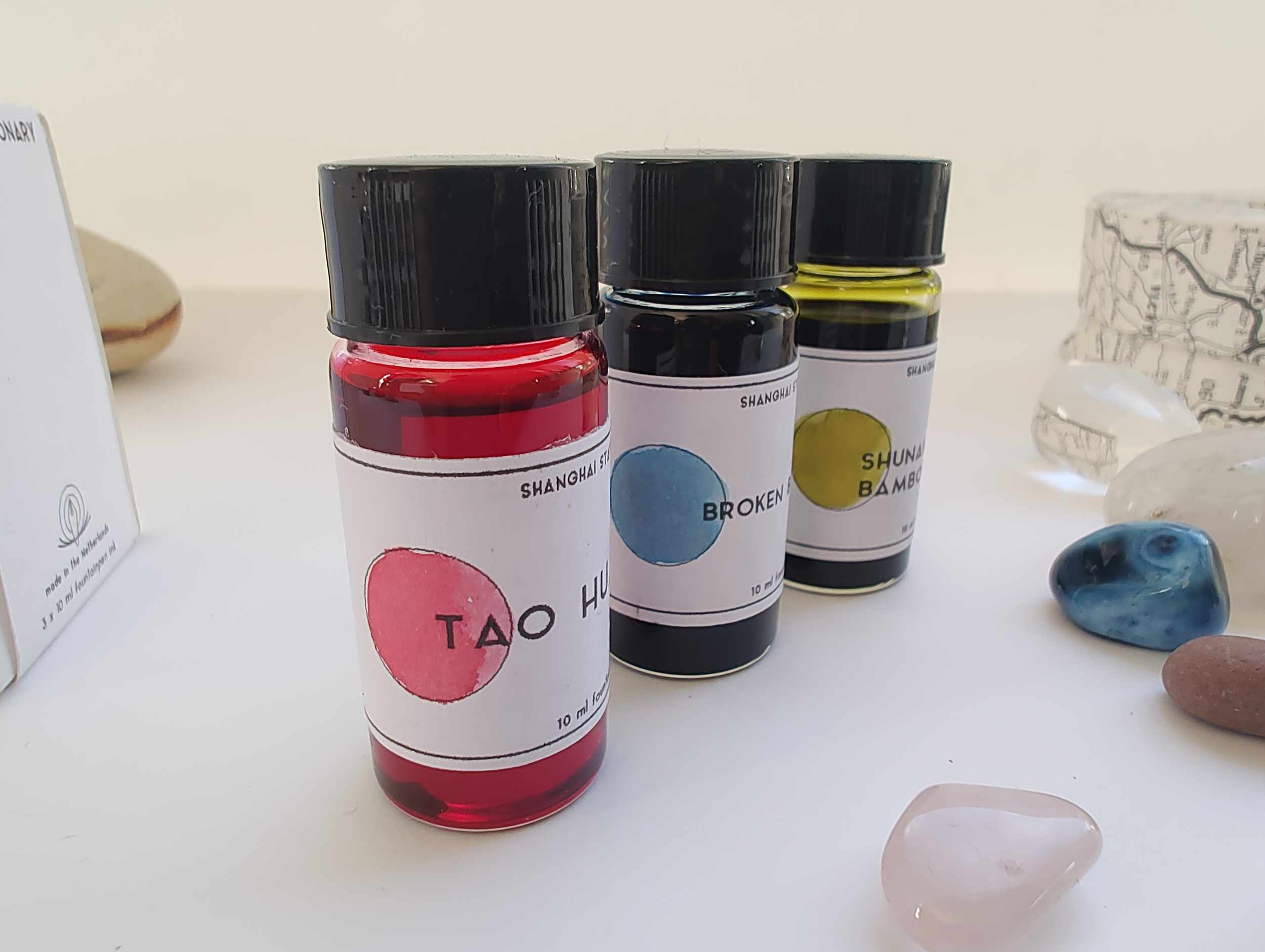 Shanghai Stationary Fountain Pen Ink - Garden - Set of 3 inks