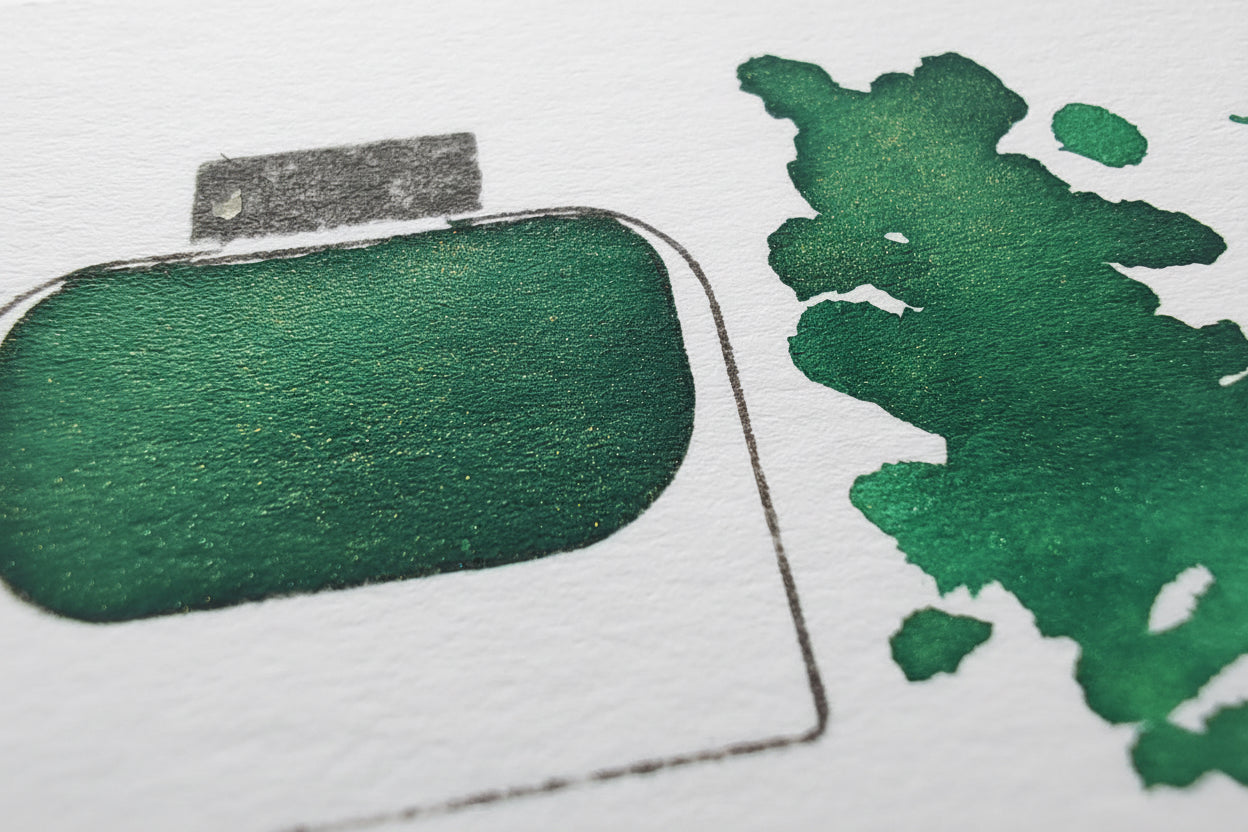 Shanghai Stationary Fountain Pen Ink - Feathers of Fei Cui - 30ml Bottle
