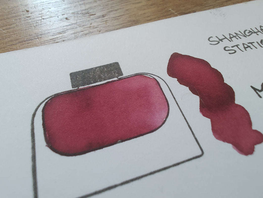 Shanghai Stationary Fountain Pen Ink - Mudan - 50ml Bottle