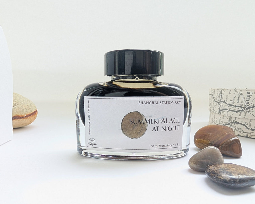 Shanghai Stationary Fountain Pen Ink - Summer Palace at Night - 30ml Bottle