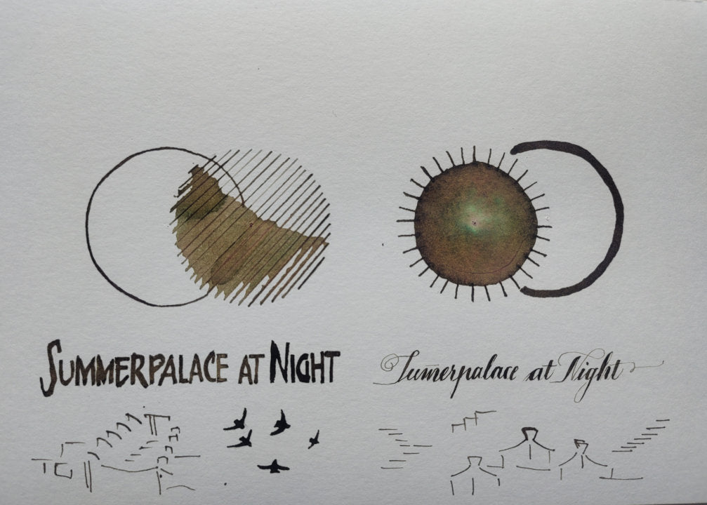 Shanghai Stationary Fountain Pen Ink - Summer Palace at Night - 30ml Bottle