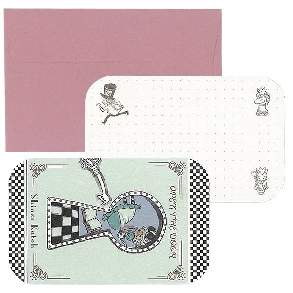 Shinzi Katoh Collection - Alice in Wonderland - Open The Door Message Cards