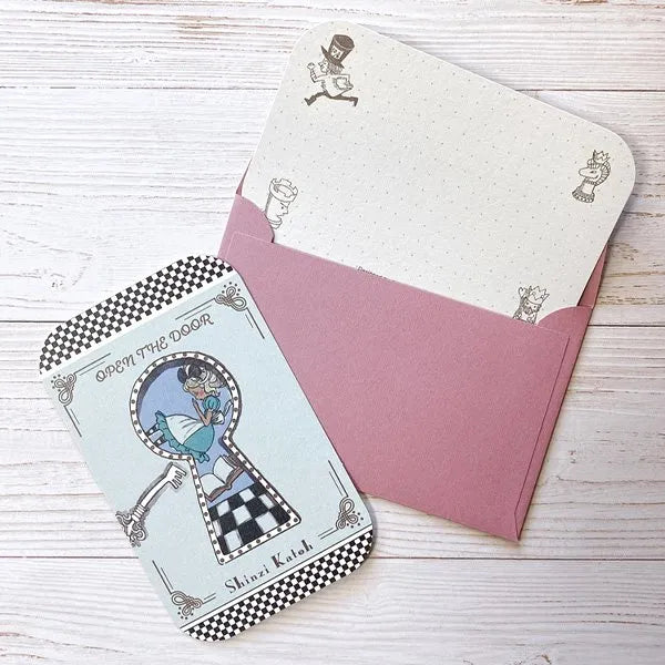 Shinzi Katoh Collection - Alice in Wonderland - Open The Door Message Cards