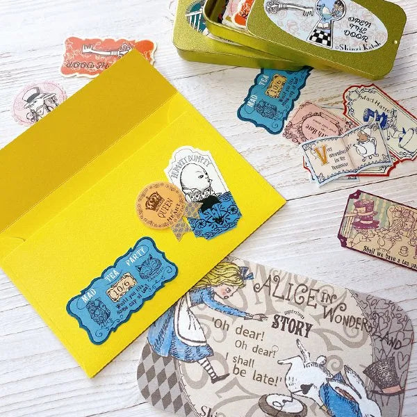 Shinzi Katoh Collection - Alice in Wonderland - Open The Door Message Cards