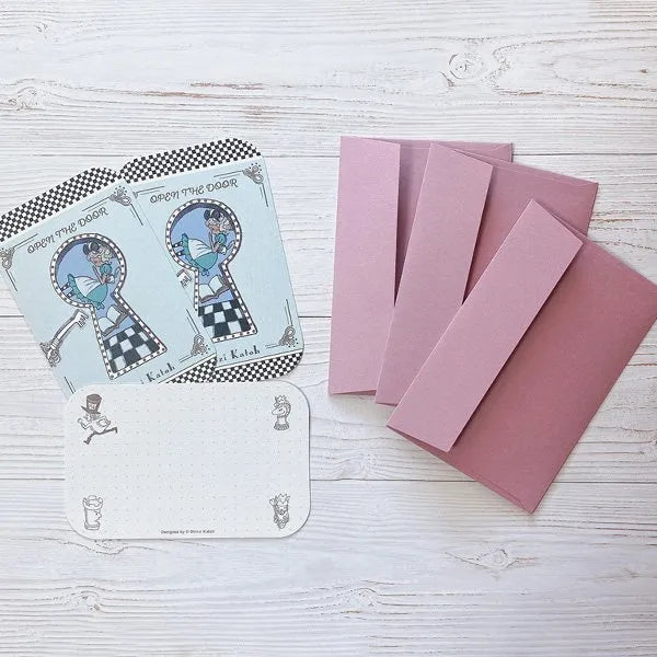 Shinzi Katoh Collection - Alice in Wonderland - Open The Door Message Cards