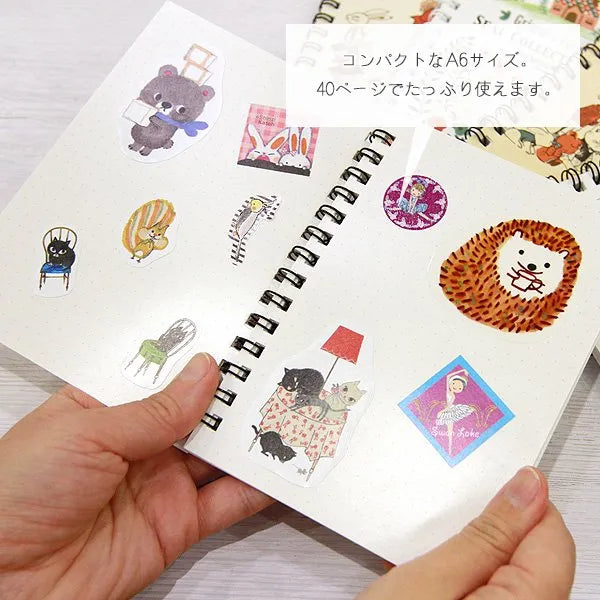Shinzi Katoh Collection - A6 Alice in Wonderland Stickers and Washi Tape Storage Book